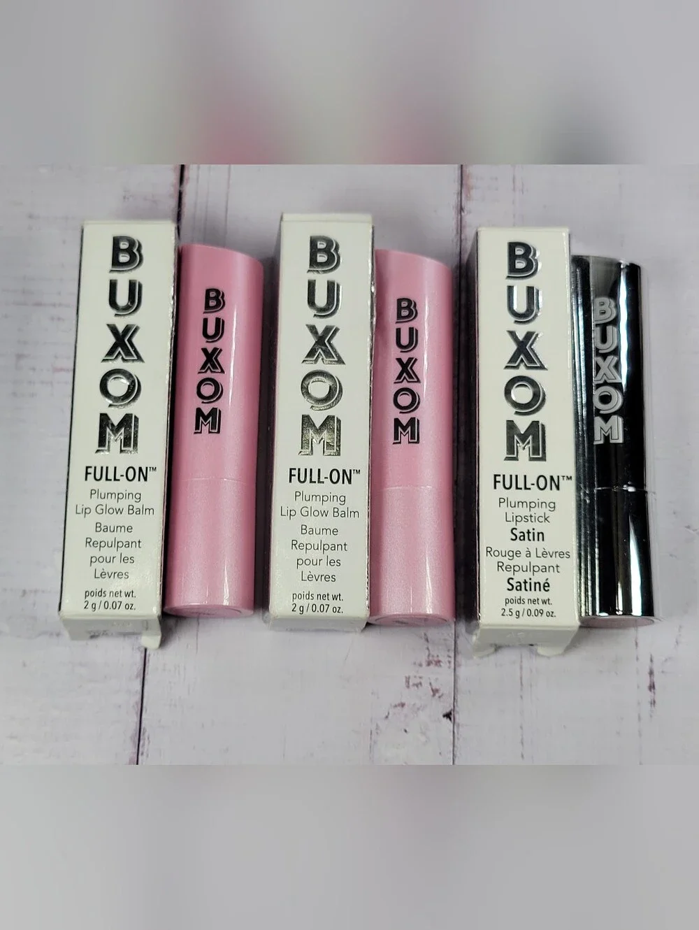 Buxom Full-On Plumping Lip Glow Balm & Lipstick Bundle BNIB